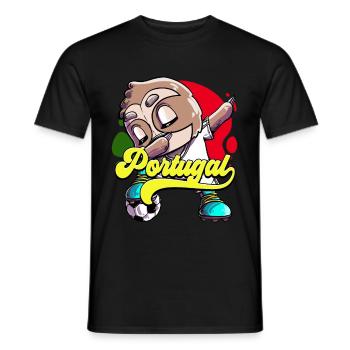 Portugal Football - T-shirt homme - noir - Devant - AI Model Male 178 light (178cm)