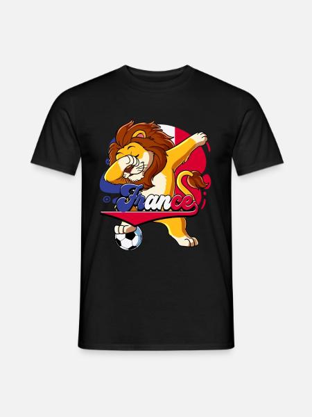 Frankreich Fußball - Männer T-Shirt - Schwarz
