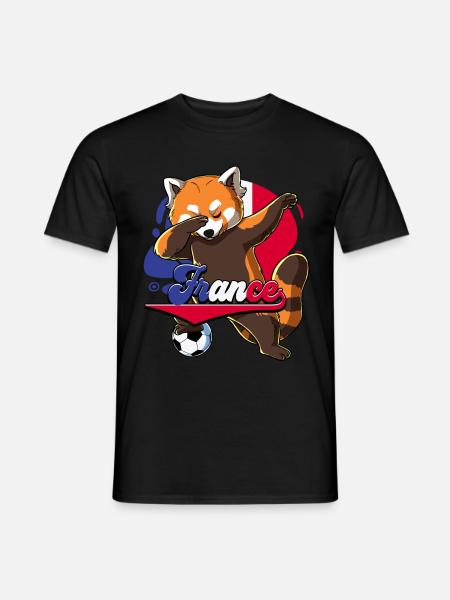 Frankreich Fußball - Männer T-Shirt - Schwarz
