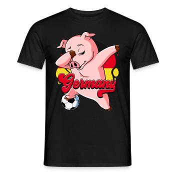 Allemagne Football - T-shirt homme - noir - Devant - AI Model Male 178 light (178cm)