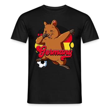 Germany Football - Men's T-Shirt - black - Front - AI Model Male 178 light (178cm)