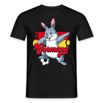 Germany Football - Men's T-Shirt - black - Front - AI Model Male 178 light (178cm)