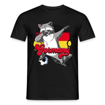 Allemagne Football - T-shirt homme - noir - Devant - AI Model Male 178 light (178cm)