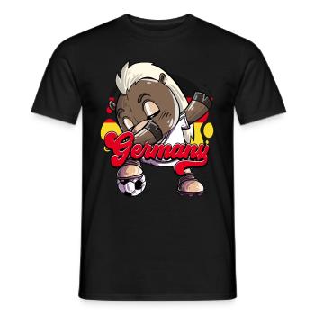 Deutschland Fußball - Männer T-Shirt - Schwarz - Vorne - AI Model Male 178 light (178cm)