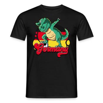 Deutschland Fußball - Männer T-Shirt - Schwarz - Vorne - AI Model Male 178 light (178cm)