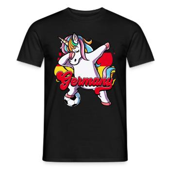 Germany Football - Men's T-Shirt - black - Front - AI Model Male 178 light (178cm)