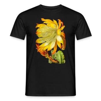 Vintage-Kaktusblüte, viktorianische Illustration - Männer T-Shirt - Schwarz - Vorne - AI Model Male 178 light (178cm)
