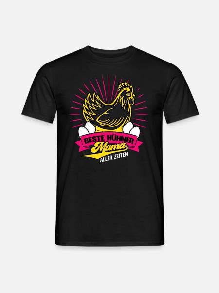 Huhn Hühner Flüstererin - Männer T-Shirt - Schwarz