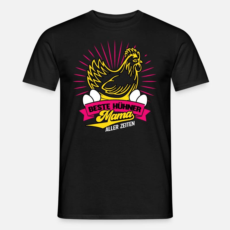 Huhn Hühner Flüstererin - Männer T-Shirt - Schwarz