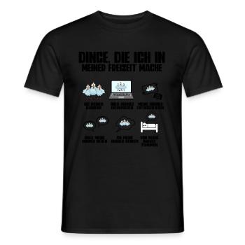 Huhn Hühner - Männer T-Shirt - Schwarz - Vorne - AI Model Male 178 light (178cm)