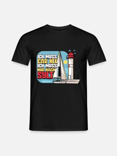 Sylt - Männer T-Shirt - Schwarz