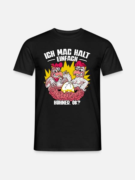 Huhn Hühner - Männer T-Shirt - Schwarz