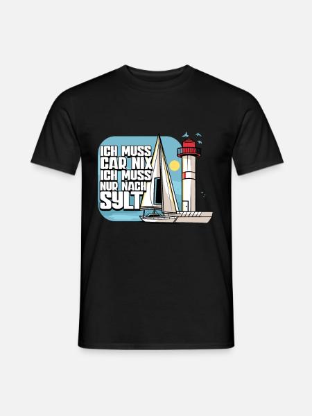 Sylt - Männer T-Shirt - Schwarz
