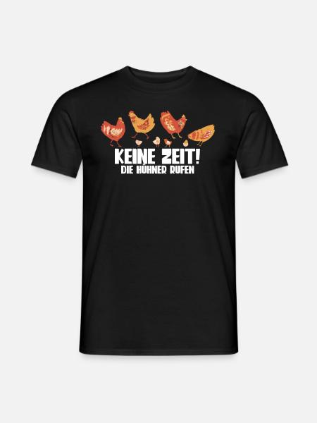 Huhn Hühner - Männer T-Shirt - Schwarz