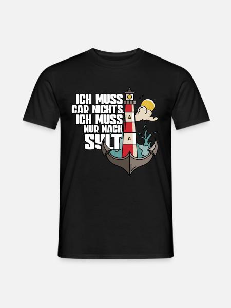 Sylt - Männer T-Shirt - Schwarz