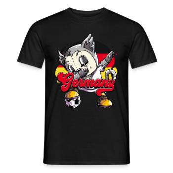 Germany Football - Men's T-Shirt - black - Front - AI Model Male 178 light (178cm)