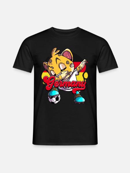 Deutschland Fußball - Männer T-Shirt - Schwarz