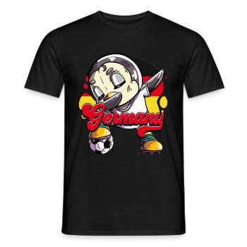 Germany Football - Men's T-Shirt - black - Front - AI Model Male 178 light (178cm)