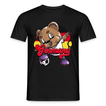 Deutschland Fußball - Männer T-Shirt - Schwarz - Vorne - AI Model Male 178 light (178cm)