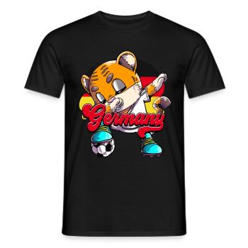 Deutschland Fußball - Männer T-Shirt - Schwarz - Vorne - AI Model Male 178 light (178cm)