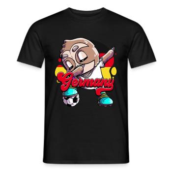 Deutschland Fußball - Männer T-Shirt - Schwarz - Vorne - AI Model Male 178 light (178cm)