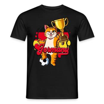 Allemagne Football - T-shirt homme - noir - Devant - AI Model Male 178 light (178cm)