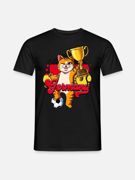 Deutschland Fußball - Männer T-Shirt - Schwarz