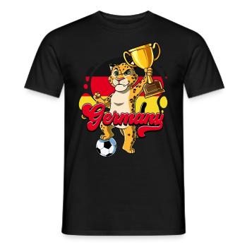 Allemagne Football - T-shirt homme - noir - Devant - AI Model Male 178 light (178cm)