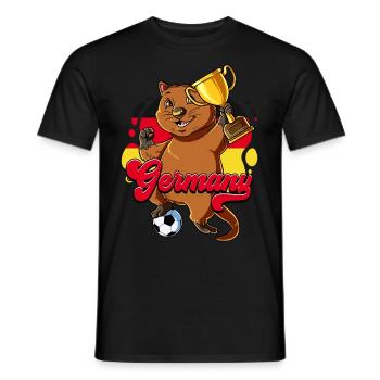 Deutschland Fußball - Männer T-Shirt - Schwarz - Vorne - AI Model Male 178 light (178cm)