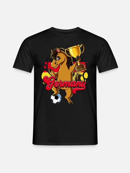 Deutschland Fußball - Männer T-Shirt - Schwarz