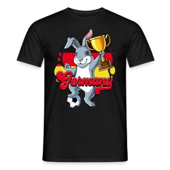 Deutschland Fußball - Männer T-Shirt - Schwarz - Vorne - AI Model Male 178 light (178cm)