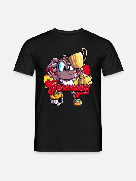 Deutschland Fußball - Männer T-Shirt - Schwarz