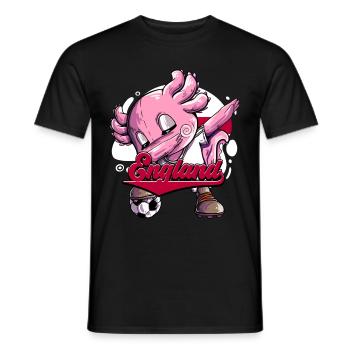England Fußball - Männer T-Shirt - Schwarz - Vorne - AI Model Male 178 light (178cm)