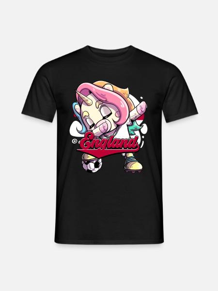England Fußball - Männer T-Shirt - Schwarz