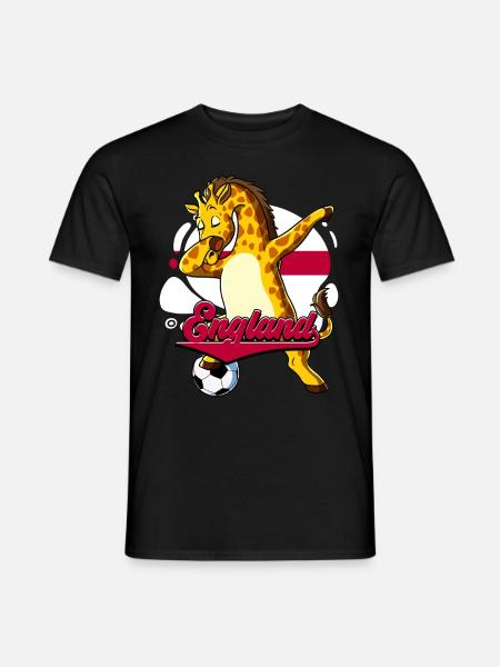 England Fußball - Männer T-Shirt - Schwarz
