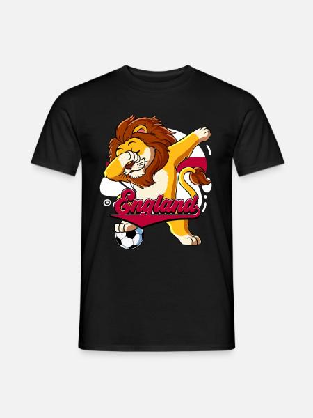 England Fußball - Männer T-Shirt - Schwarz
