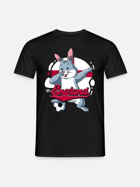 England Fußball - Männer T-Shirt - Schwarz