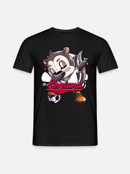 England Fußball - Männer T-Shirt - Schwarz