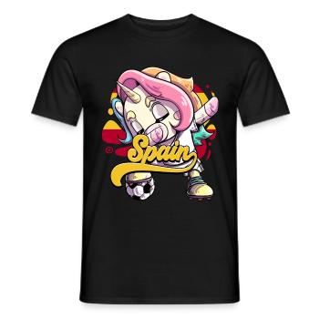 Spanien Fußball - Männer T-Shirt - Schwarz - Vorne - AI Model Male 178 light (178cm)
