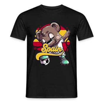 Spanien Fußball - Männer T-Shirt - Schwarz - Vorne - AI Model Male 178 light (178cm)