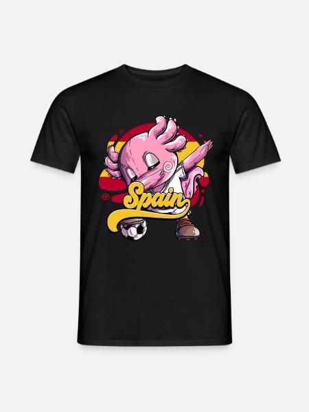Spanien Fußball - Männer T-Shirt - Schwarz