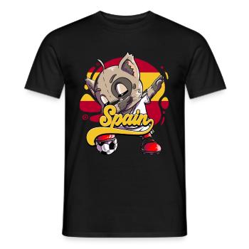 Spanien Fußball - Männer T-Shirt - Schwarz - Vorne - AI Model Male 178 light (178cm)