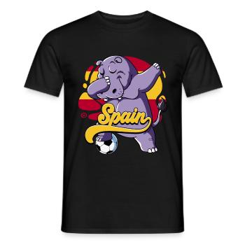 Spanien Fußball - Männer T-Shirt - Schwarz - Vorne - AI Model Male 178 light (178cm)