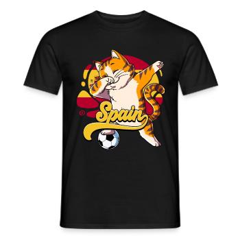 Spanien Fußball - Männer T-Shirt - Schwarz - Vorne - AI Model Male 178 light (178cm)