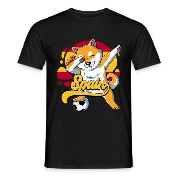Spanien Fußball - Männer T-Shirt - Schwarz - Vorne - AI Model Male 178 light (178cm)