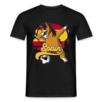 Spanien Fußball - Männer T-Shirt - Schwarz - Vorne - AI Model Male 178 light (178cm)