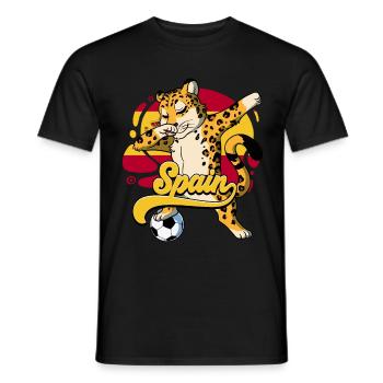 Spanien Fußball - Männer T-Shirt - Schwarz - Vorne - AI Model Male 178 light (178cm)