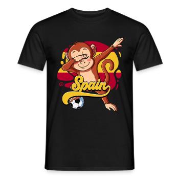 Spanien Fußball - Männer T-Shirt - Schwarz - Vorne - AI Model Male 178 light (178cm)