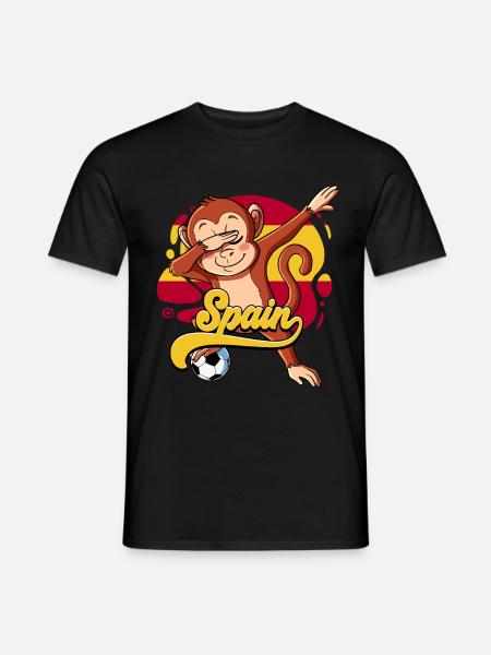 Spanien Fußball - Männer T-Shirt - Schwarz