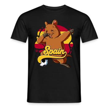 Spanien Fußball - Männer T-Shirt - Schwarz - Vorne - AI Model Male 178 light (178cm)